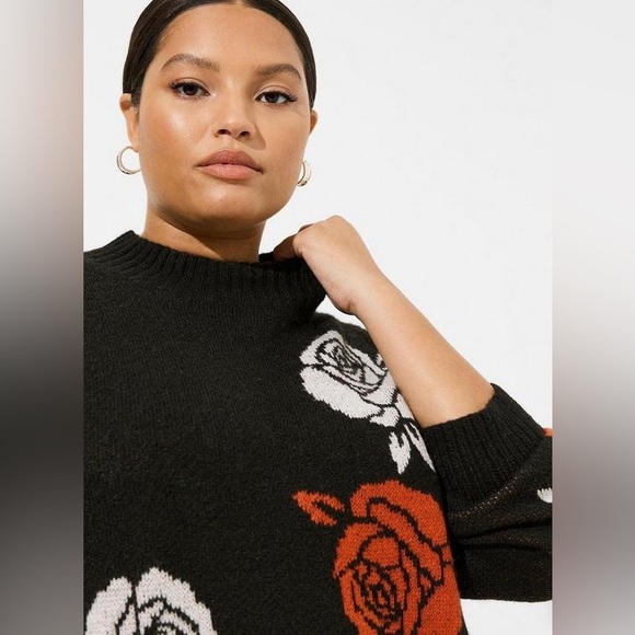 Torrid Vegan Cashmere Pullover Turtleneck Sweater NWT - Picture 3 of 7